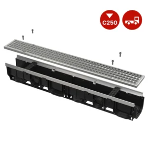 תעלת ניקוז חוץ C250 רשת מגולוונת