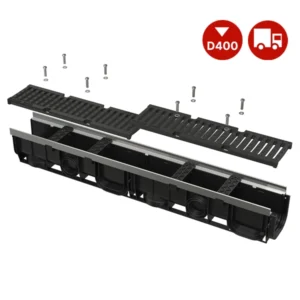 תעלת ניקוז חוץ D400 לעומסים כבדים